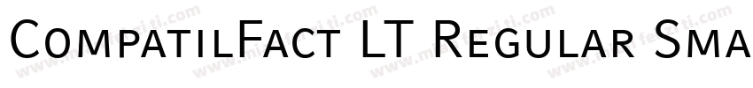 CompatilFact LT Regular Small Caps字体转换